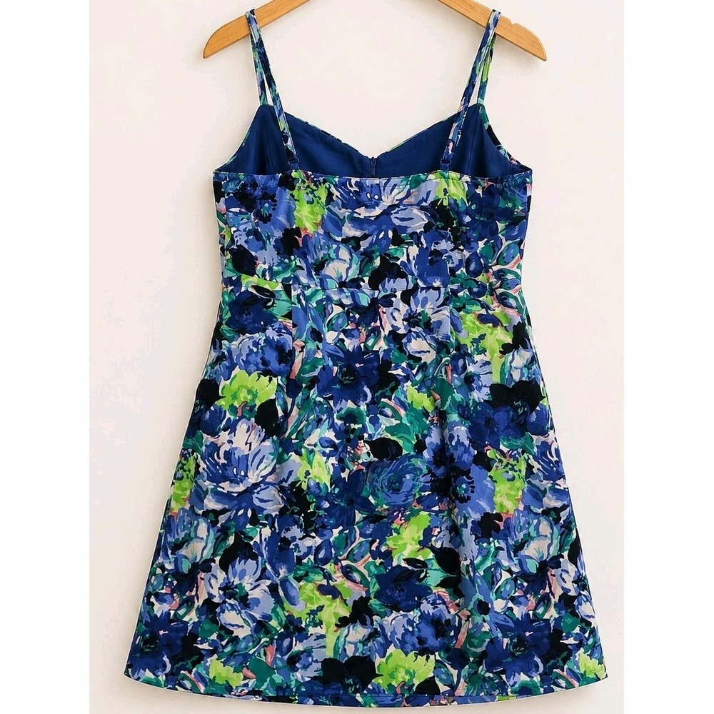 Jack by BB Dakota Floral Dress Medium 100% Cotton Pockets Fit & Flare Sundress - Picture 3 of 15